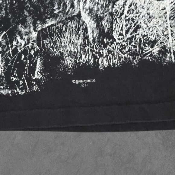 Vintage 90s AOP All Over Print Nature Wilderness Animal Print Single Stitch L - Picture 4 of 8